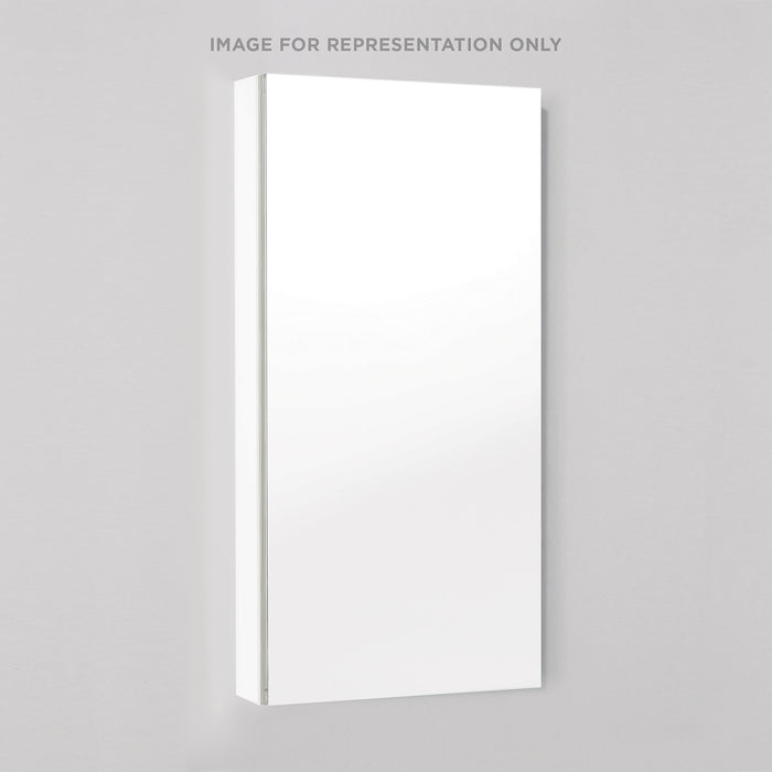 M Series 15-1/4" x 30" x 8" flat top cabinet with polished edge and left hinge