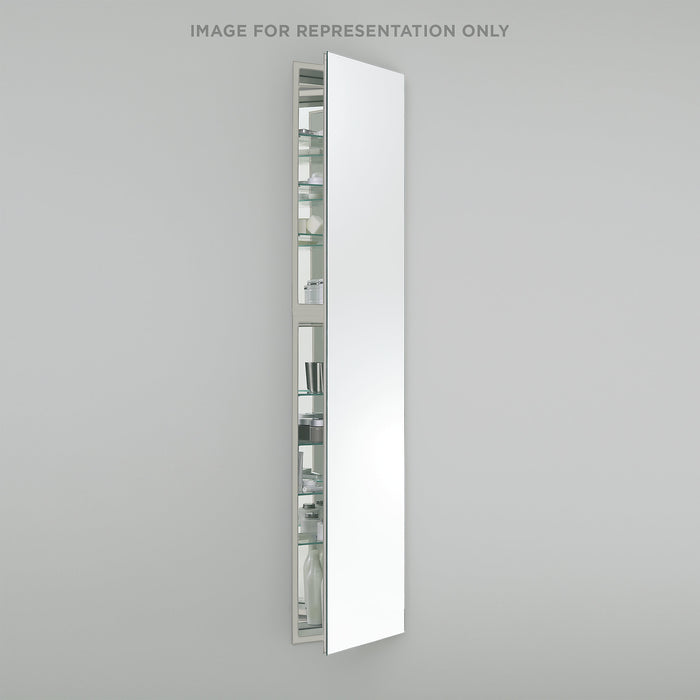 M Series 19-1/4" x 70" x 8" full length cabinet with polished edge, right hinge and non-electric