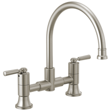 Load image into Gallery viewer, Delta P2923LF Westchester Two Handle Bridge Kitchen Faucet
