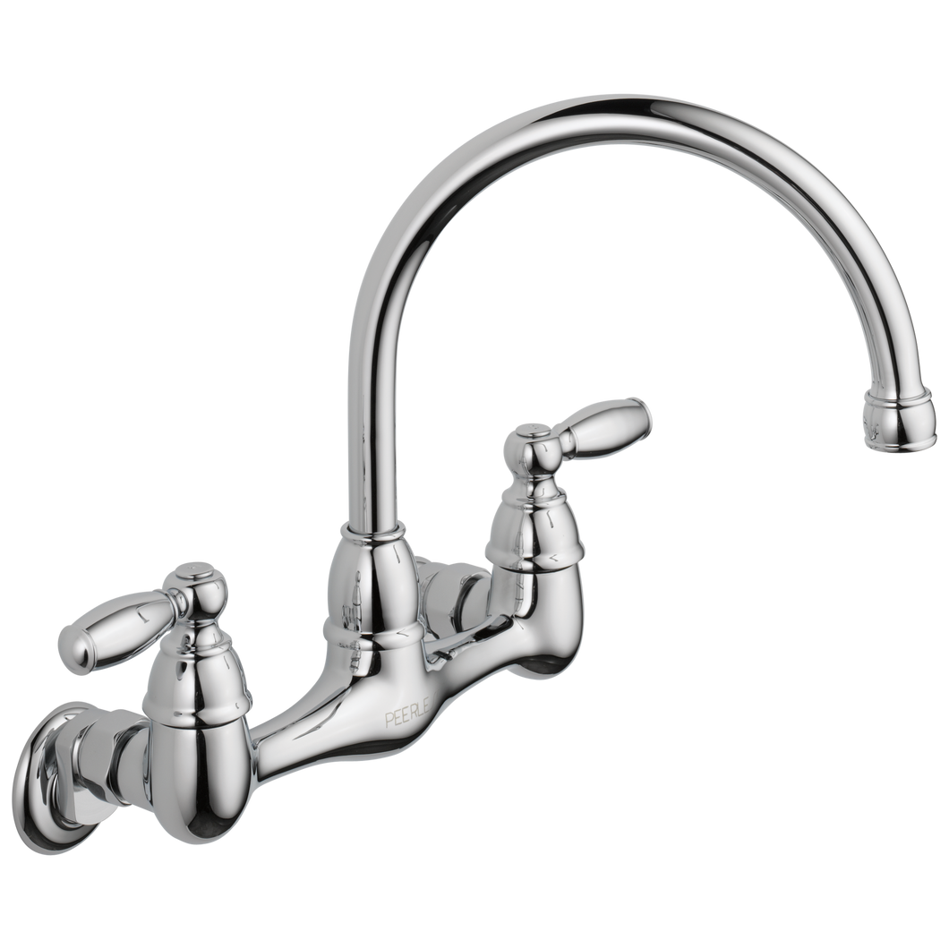 Delta P299305LF Claymore Two Handle Wall Mounted Kitchen Faucet