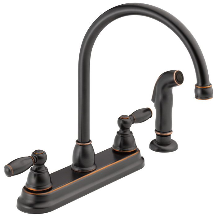 Delta P299575LF Claymore Two Handle Kitchen Faucet