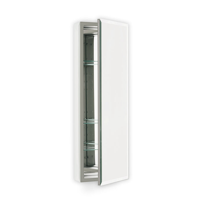 PL Series 15-1/4" x 30" x 4" flat top cabinet with bevel edge, non-handed (reversible), white interior and non-electric