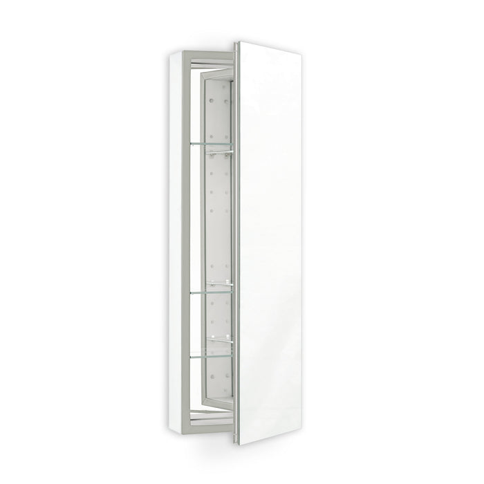 PL Series 19-1/4" x 39-3/8" x 4" flat top cabinet with polished edge, non-handed (reversible), classic gray interior and non-electric