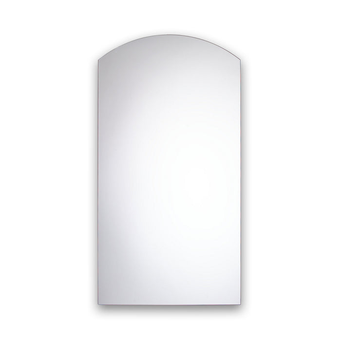 PL Series 23-1/4" x 34" x 4" arch top cabinet with bevel edge, right hinge, black interior and electric