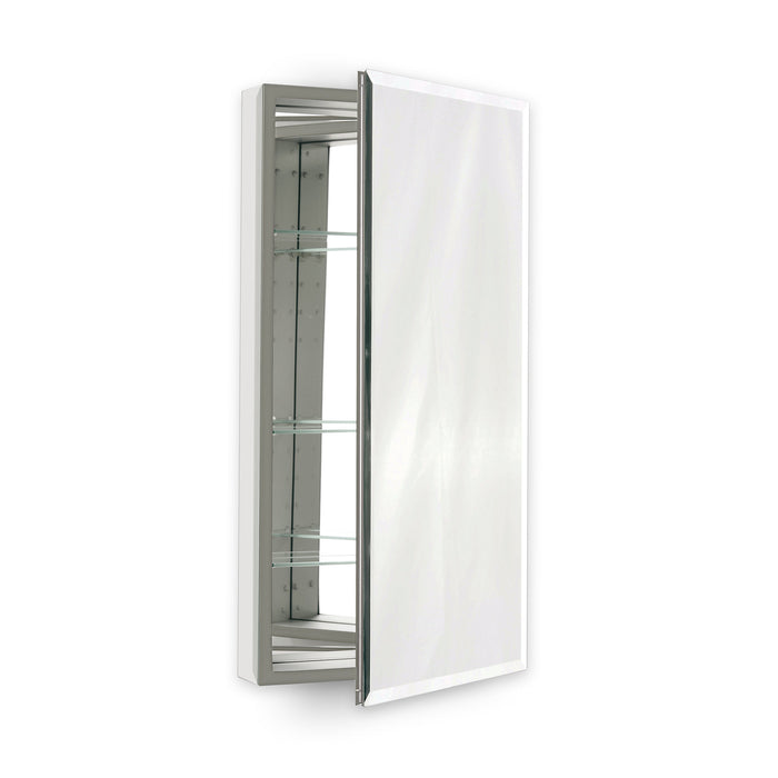 PL Series 23-1/4" x 39-3/8" x 4" flat top cabinet with bevel edge, non-handed (reversible), white interior and non-electric