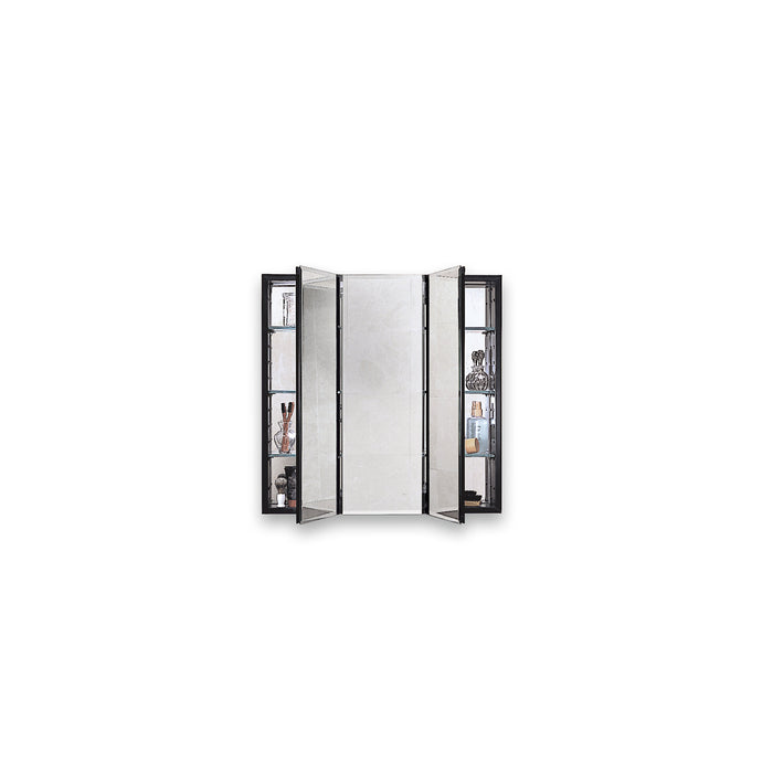 PL Series 30" x 30" x 4" three door cabinet with bevel edge, classic gray interior and non-electric