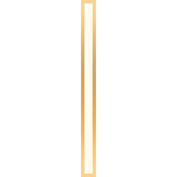 Profiles 3-1/2" x 39-3/8" x 4-5/8" framed lighting in matte gold with 2700 kelvin temperature (warm light)