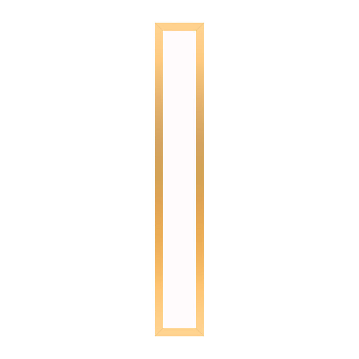 Profiles 5" x 30" x 4-5/8" framed lighting in matte gold with 4000 kelvin temperature (cool light)