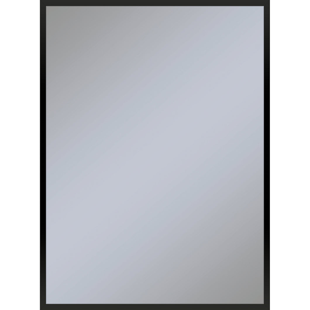 Profiles 29-1/8" x 39-1/4" x 3/4" framed mirror in matte black