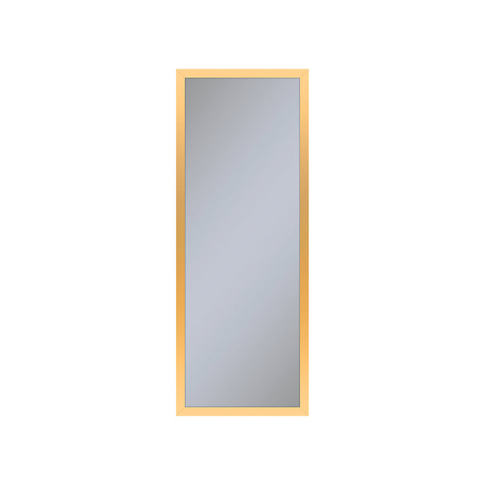 Profiles 11-1/4" x 30" x 4" framed cabinet in matte gold with electrical outlet, USB charging ports, magnetic storage strip and right hinge