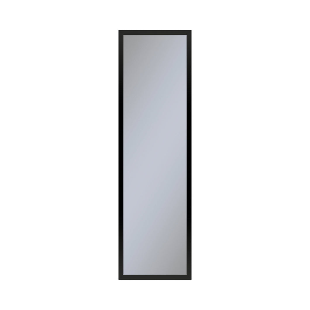 Profiles 11-1/4" x 39-3/8" x 6" framed cabinet in matte black and non-electric with reversible hinge (non-handed)