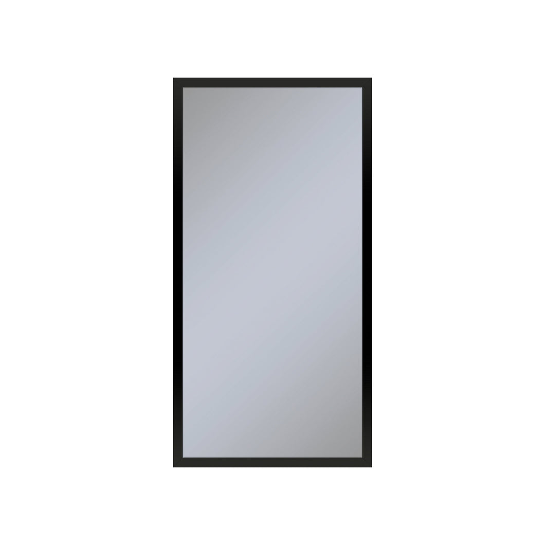 Profiles 15-1/4" x 30" x 4" framed cabinet in matte black and non-electric with reversible hinge (non-handed)
