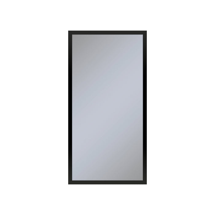 Profiles 15-1/4" x 30" x 4" framed cabinet in matte black and non-electric with reversible hinge (non-handed)