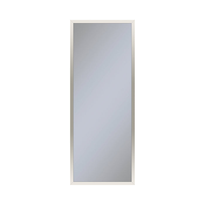 Profiles 15-1/4" x 39-3/8" x 4" framed cabinet in polished nickel with electrical outlet, USB charging ports, magnetic storage strip and right hinge