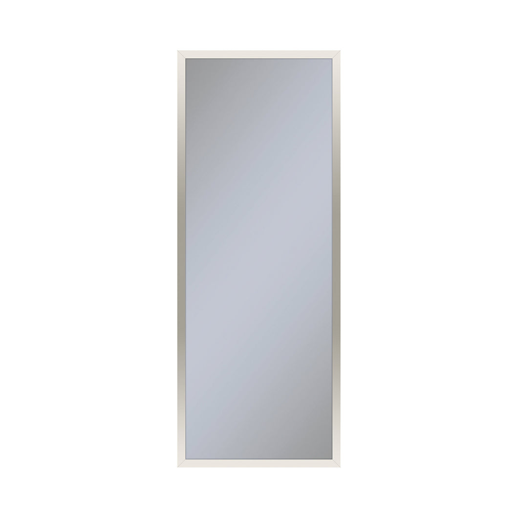 Profiles 15-1/4" x 39-3/8" x 6" framed cabinet in polished nickel with electrical outlet, USB charging ports, magnetic storage strip and right hinge