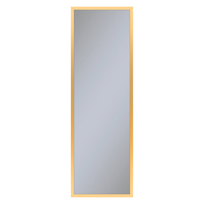 Profiles 15-1/4" x 48" x 4" framed cabinet in matte gold and non-electric with reversible hinge (non-handed)