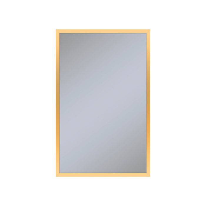 Profiles 19-1/4" x 30" x 6" framed cabinet in matte gold and non-electric with reversible hinge (non-handed)