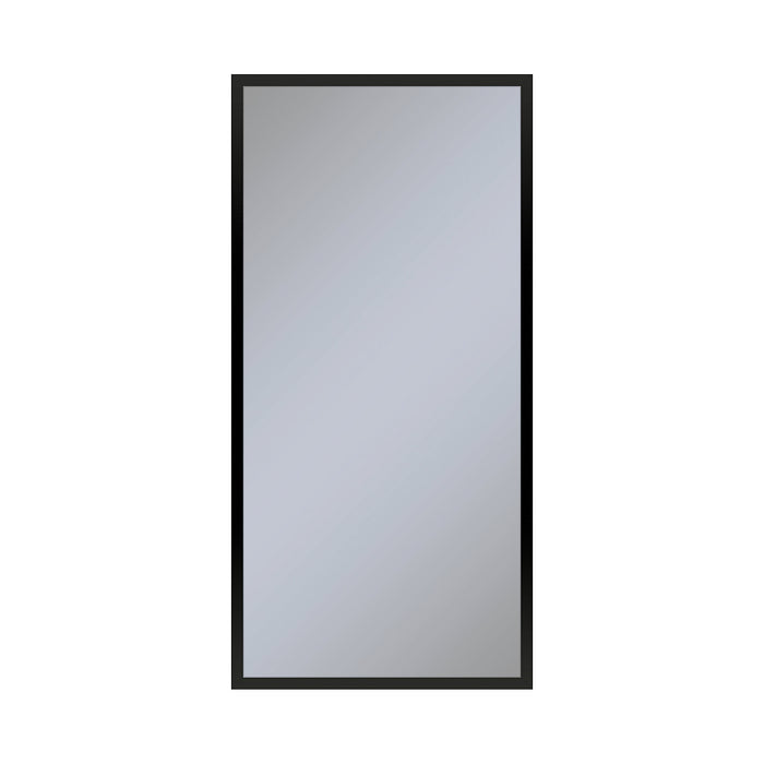 Profiles 19-1/4" x 39-3/8" x 4" framed cabinet in matte black and non-electric with reversible hinge (non-handed)