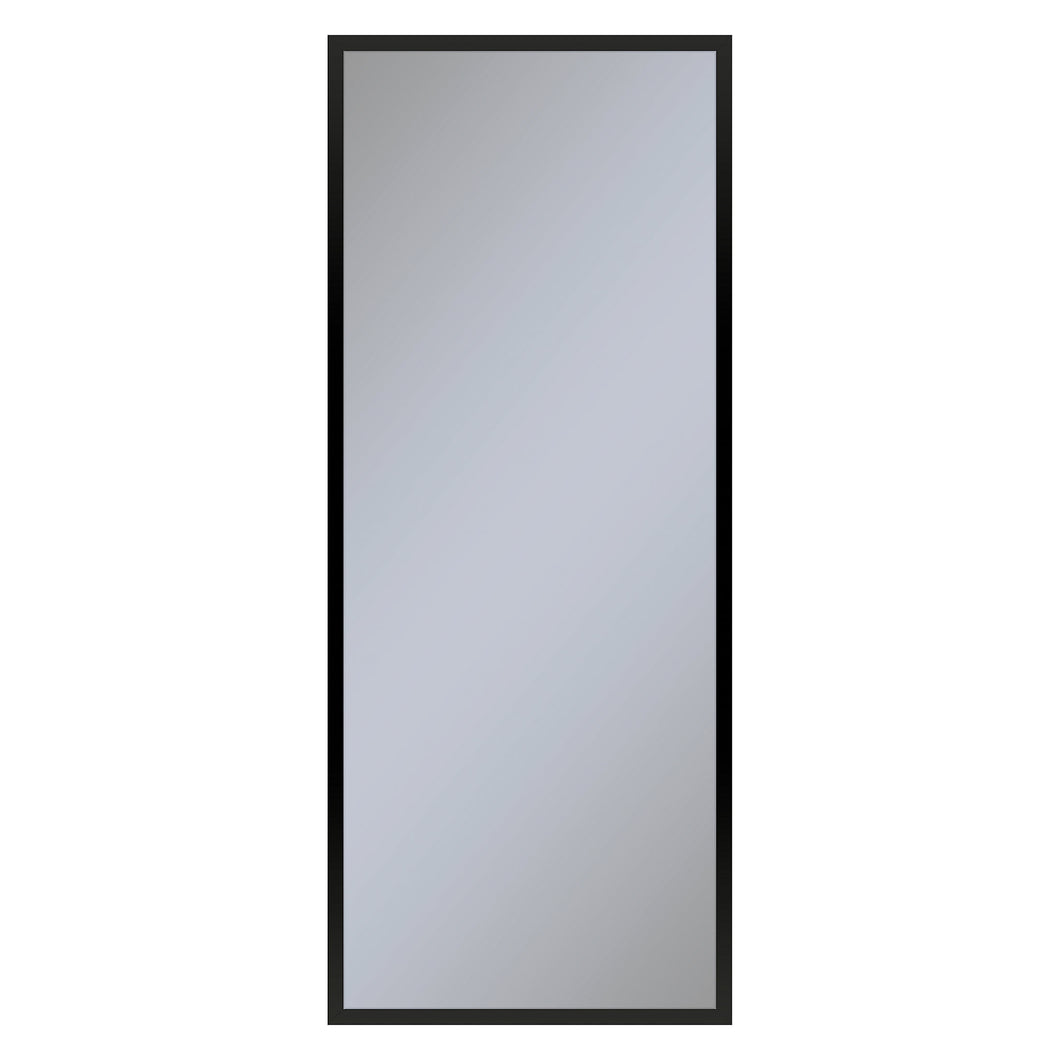 Profiles 19-1/4" x 48" x 4" framed cabinet in matte black and non-electric with reversible hinge (non-handed)