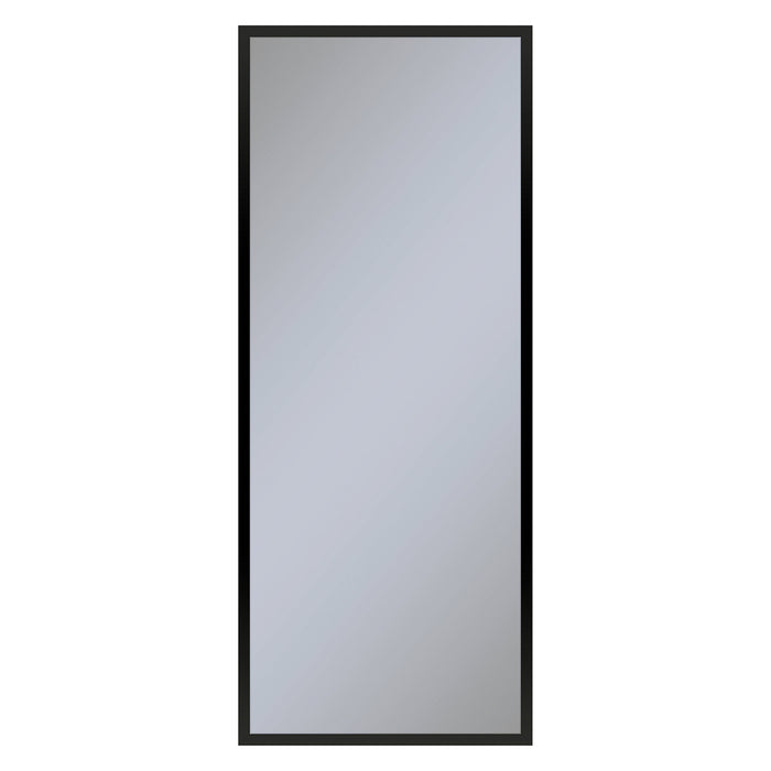 Profiles 19-1/4" x 48" x 4" framed cabinet in matte black and non-electric with reversible hinge (non-handed)