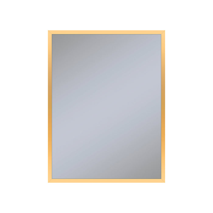 Profiles 23-1/4" x 30" x 4" framed cabinet in matte gold and non-electric with reversible hinge (non-handed)