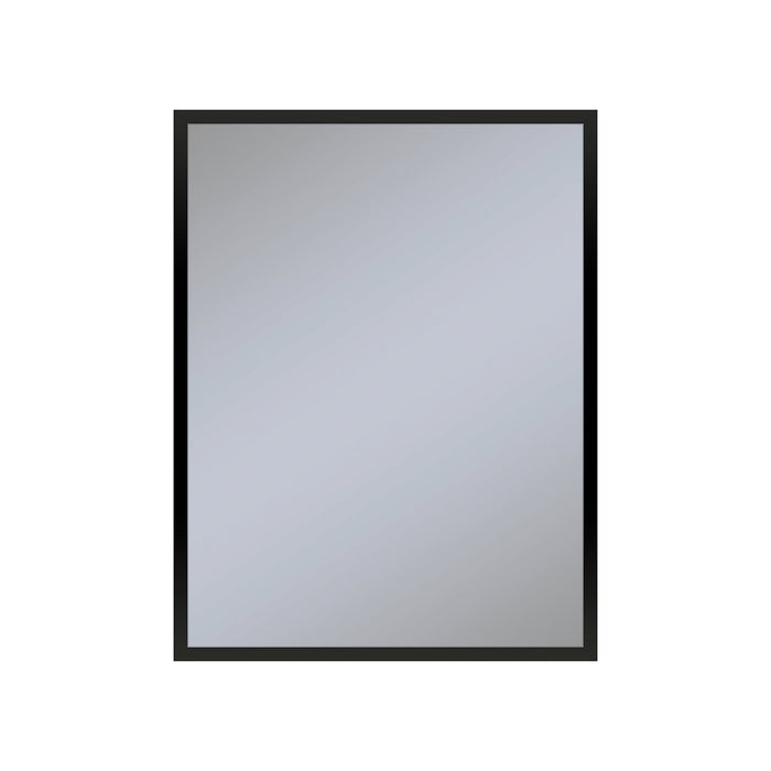 Profiles 23-1/4" x 30" x 6" framed cabinet in matte black and non-electric with reversible hinge (non-handed)