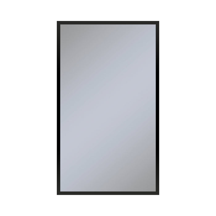 Profiles 23-1/4" x 39-3/8" x 6" framed cabinet in matte black and non-electric with reversible hinge (non-handed)