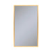 Profiles 23-1/4" x 39-3/8" x 6" framed cabinet in matte gold with electrical outlet, USB charging ports, magnetic storage strip and right hinge