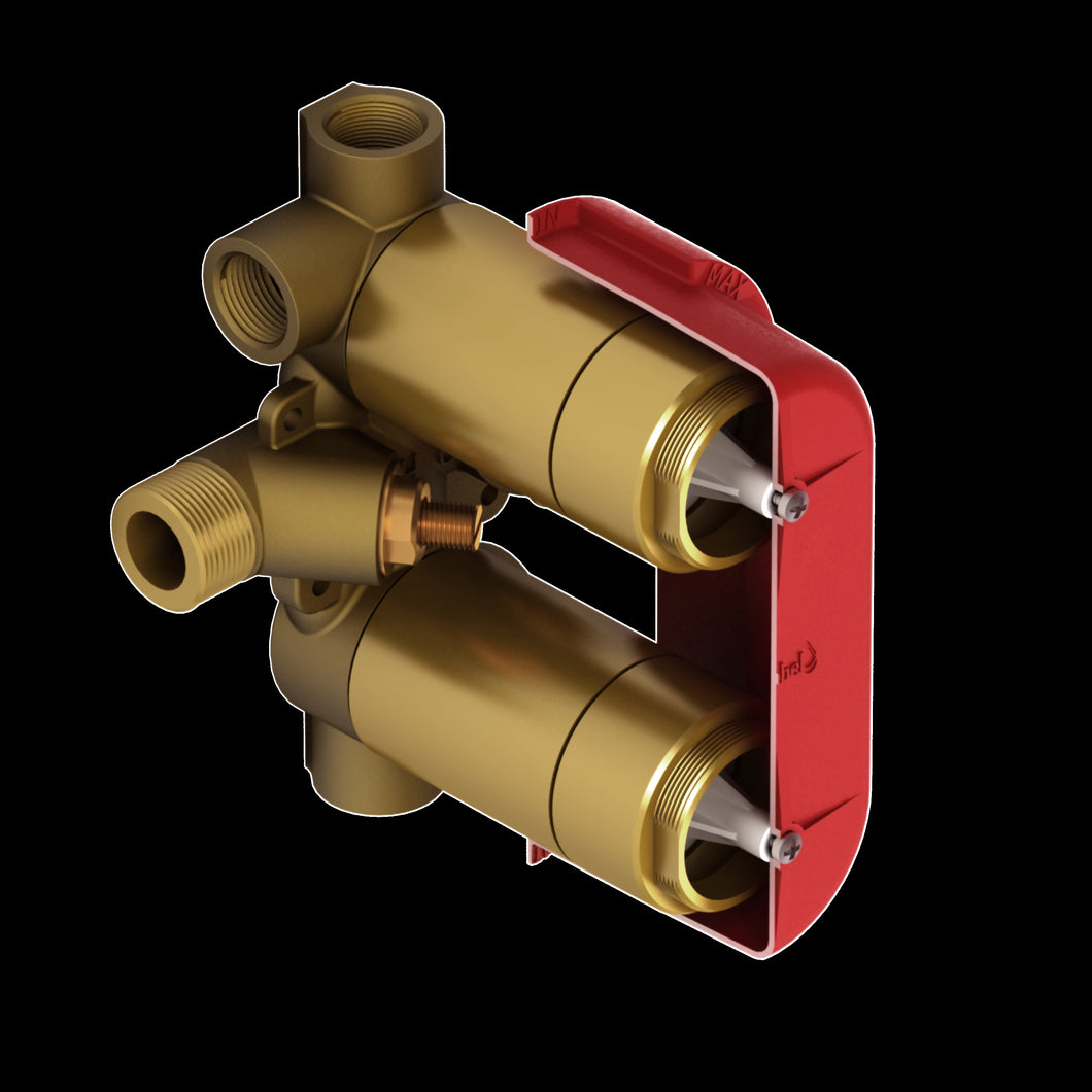 Riobel R46 3/4" Therm & Pressure Balance Rough-in Valve Multi-Function System