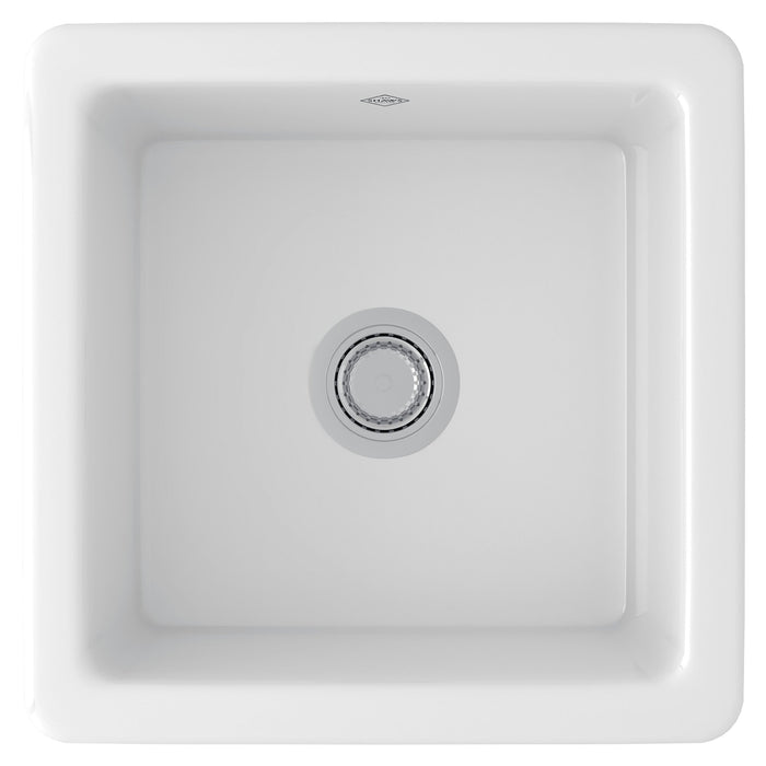 Shaws 18" Shaker Single Bowl Square Fireclay Bar/Food Prep Kitchen Sink