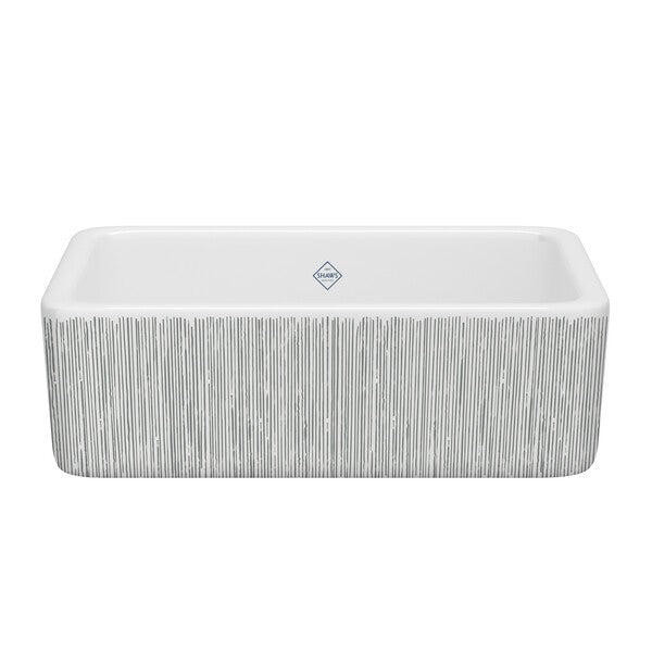 Shaws 30" Lancaster Single Bowl Farmhouse Apron Front Fireclay Kitchen Sink