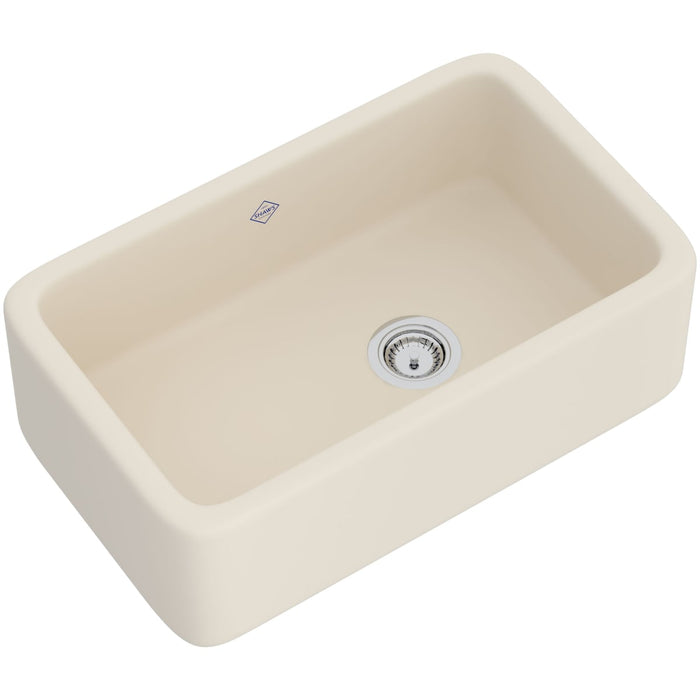 Shaws 30" Lancaster Single Bowl Farmhouse Apron Front Fireclay Kitchen Sink