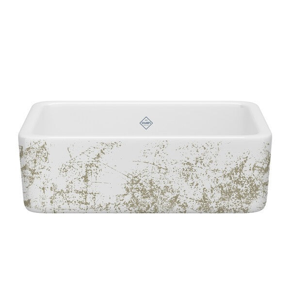 Shaws 30" Lancaster Single Bowl Farmhouse Apron Front Fireclay Kitchen Sink