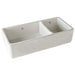 Shaws 40" Lancaster Double Bowl Farmhouse Apron Front Fireclay Kitchen Sink
