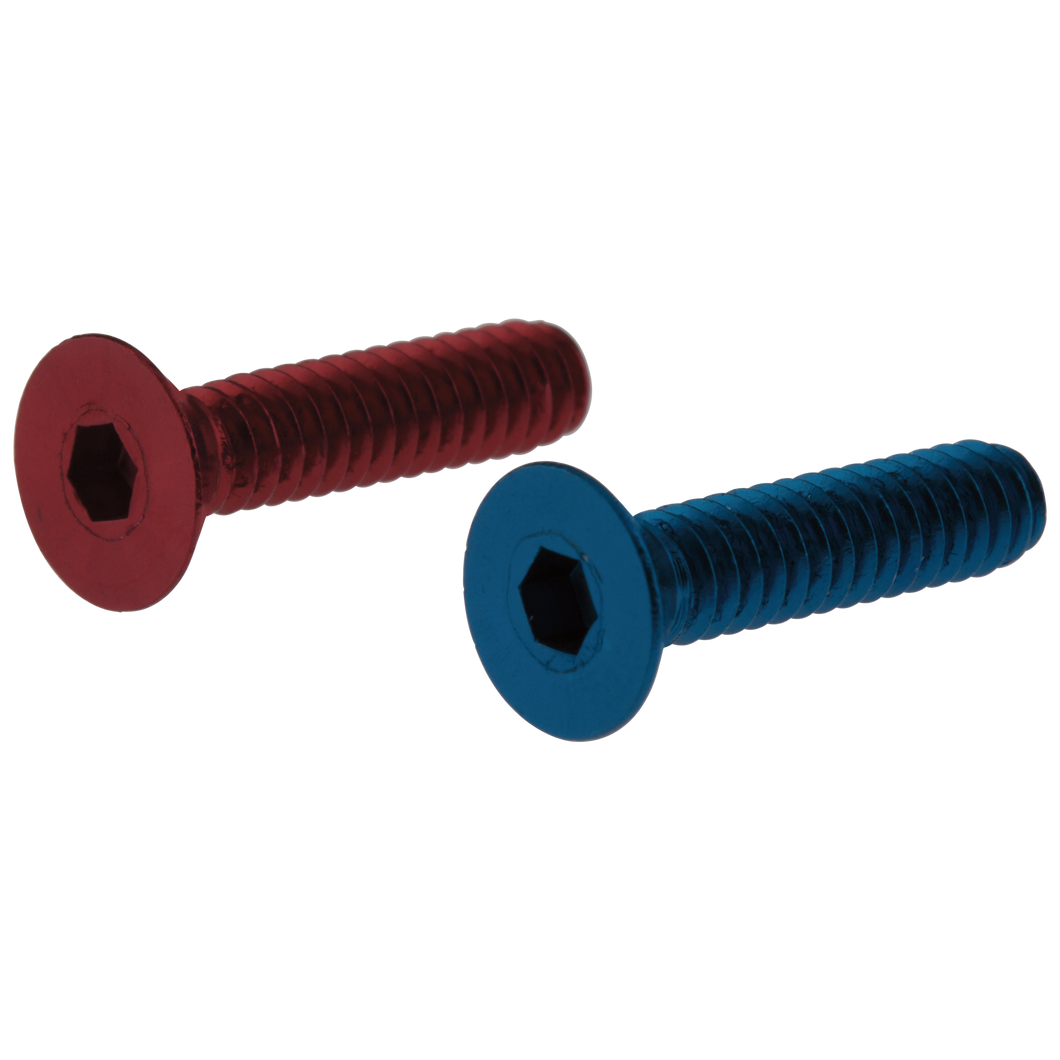 Delta RP12490 Screws - Pair - Red and Blue