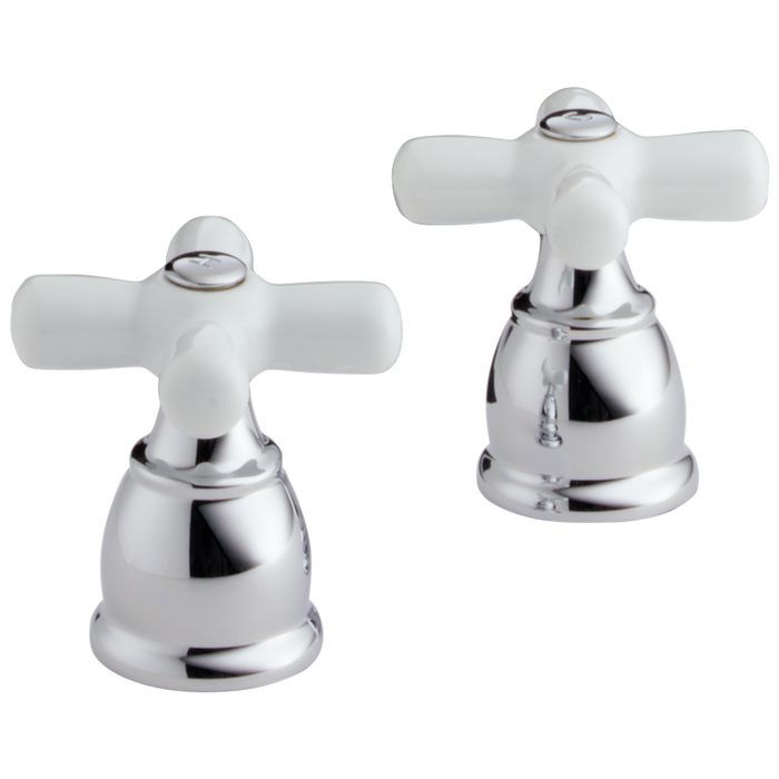 Delta RP41678 Single Metal Cross Handle Kit with Button and Screw