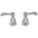 Delta Apex Two Metal Lever Handle Kit with Set Screws