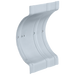 Delta Commercial Commercial Misc: Recessed Wall Clamp Zinc Plated