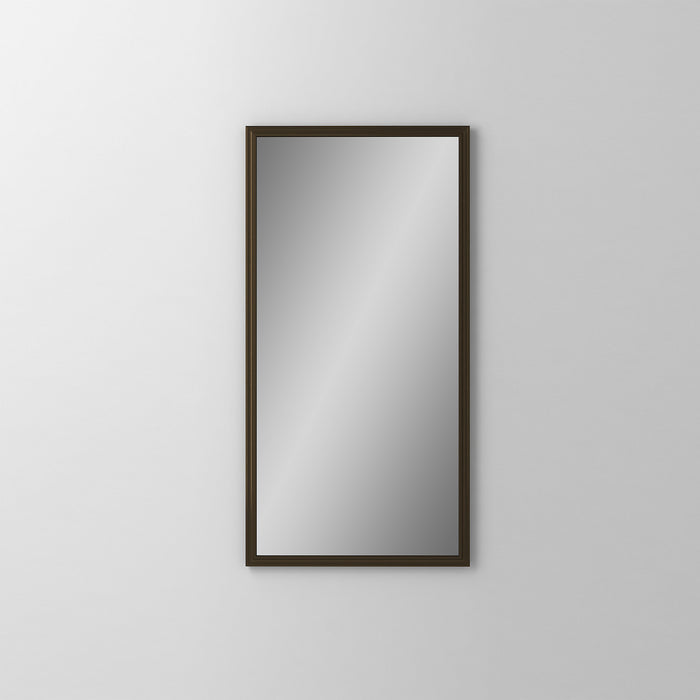 Main Line 19-1/4" x 39-3/8" x 6" rosemont framed cabinet in classic gray interior and brushed bronze finish with reversible hinge (non-handed)