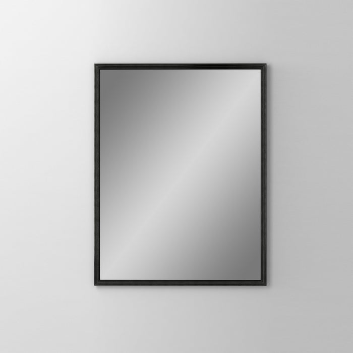 Main Line 23-1/4" x 30" x 6" rosemont framed cabinet in classic gray interior and brushed black finish with right hinge and electric option