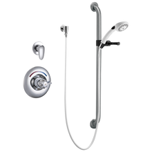 Load image into Gallery viewer, Delta Commercial T13H: Universal Dual Shower Trim, Diverter, Hand Shower, and Grab Bar
