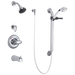 Delta T13H932 Commercial Monitor 13 Series Tub and Dual Shower Trim, Diverter, Hand Shower and Grab Bar