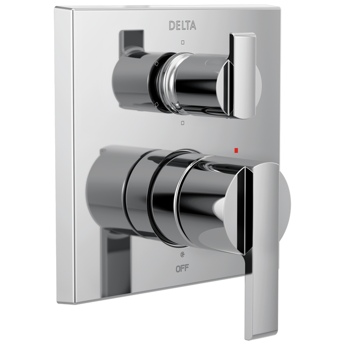 Delta Ara Angular Modern Monitor 14 Series Valve Trim with 6-Setting Integrated Diverter