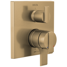 Load image into Gallery viewer, Delta Delta Ara: Angular Modern Monitor 17 Series Valve Trim with 3-Setting Integrated Diverter
