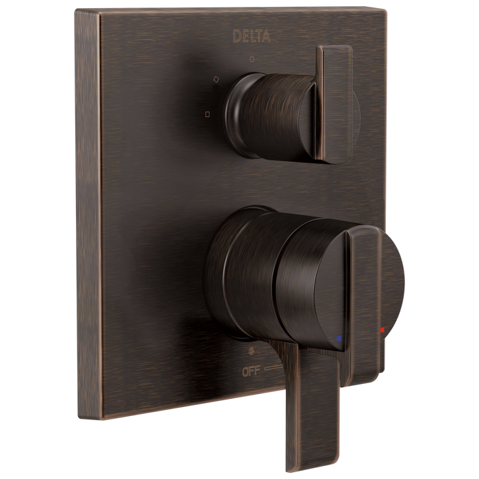 Delta T27867 Ara Angular Modern Monitor 17 Series Valve Trim with 3-Setting Integrated Diverter