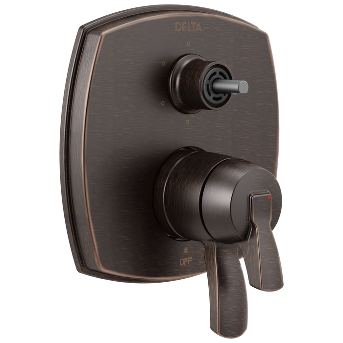 Delta Stryke: 17 Series Integrated Diverter Trim with Six Function Diverter Less Diverter Handle