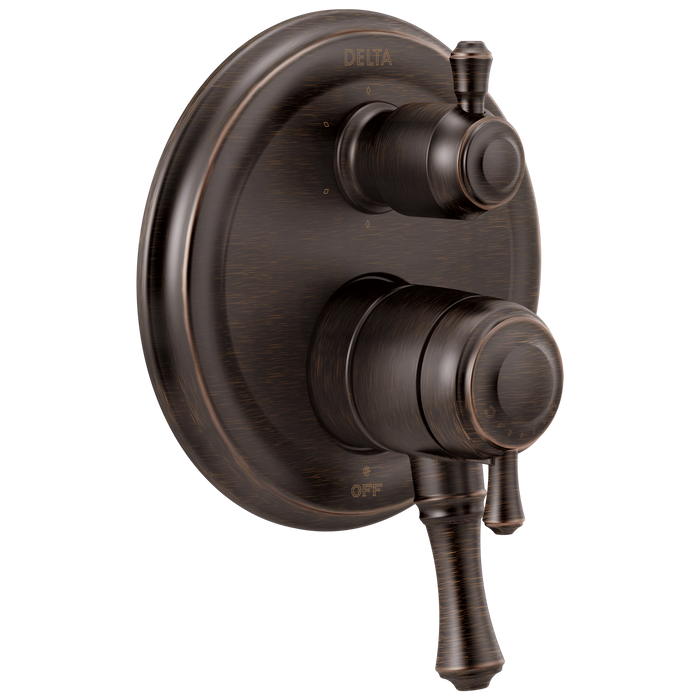 Delta Cassidy Traditional 2-handle Monitor 17 Series Valve Trim with 6-Setting Integrated Diverter