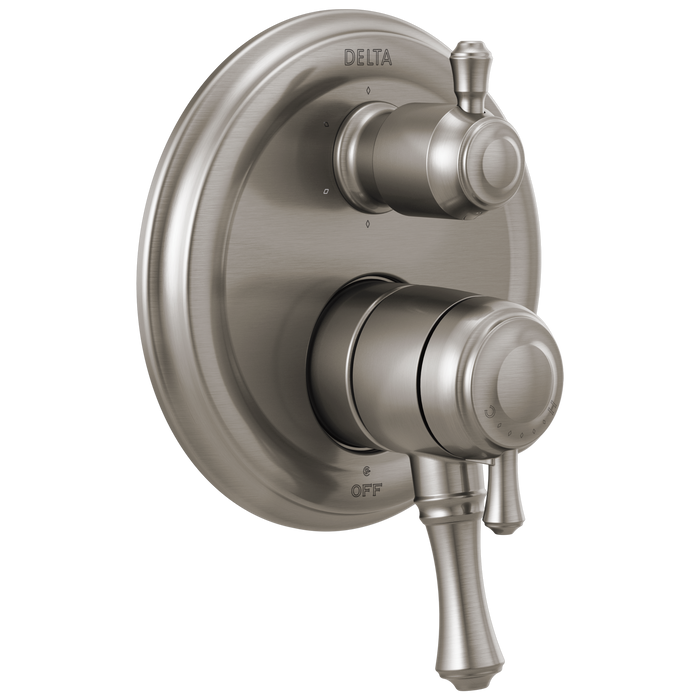 Delta Cassidy Traditional 2-handle Monitor 17 Series Valve Trim with 6-Setting Integrated Diverter