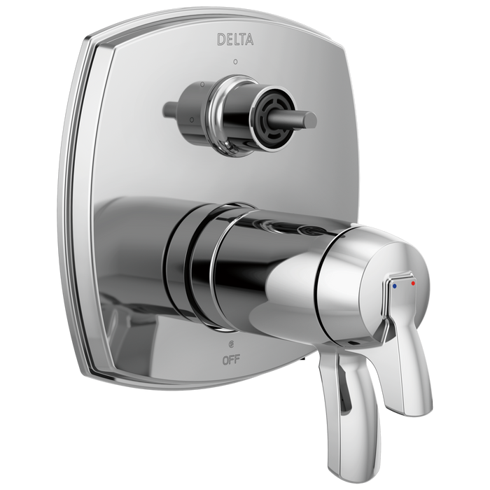 Delta T27T876-LHP Stryke 17 Thermostatic Integrated Diverter Trim with Less Diverter Handle
