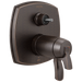 Delta Stryke: 17 Thermostatic Integrated Diverter Trim with Three Function Diverter Less Diverter Handle